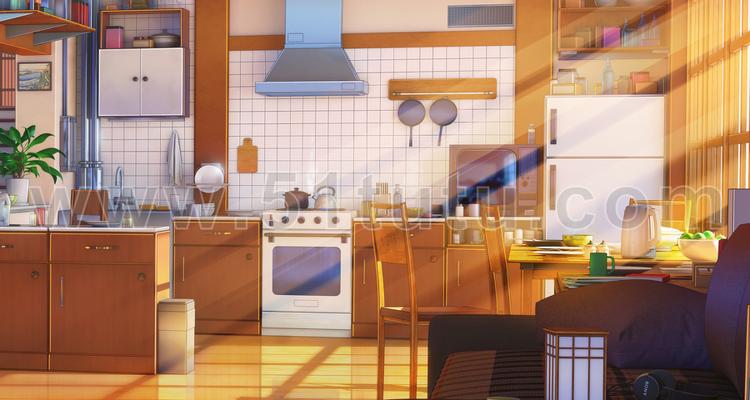 厨房背景场景各种角度场景设计参考2307500492