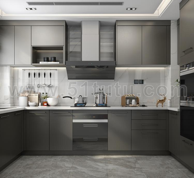 厨房背景场景各种角度场景设计参考2307500495