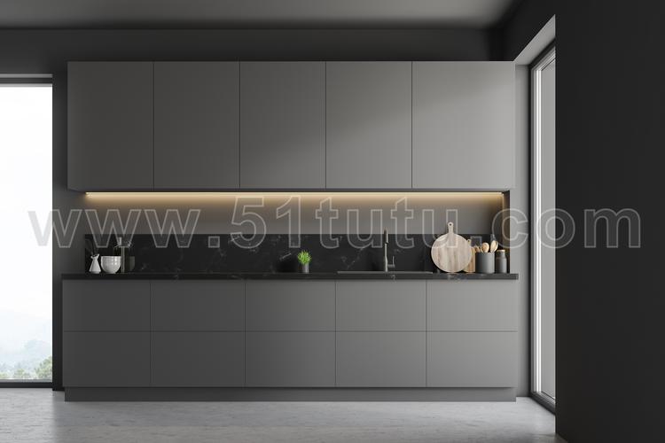 厨房背景场景各种角度场景设计参考2307500502