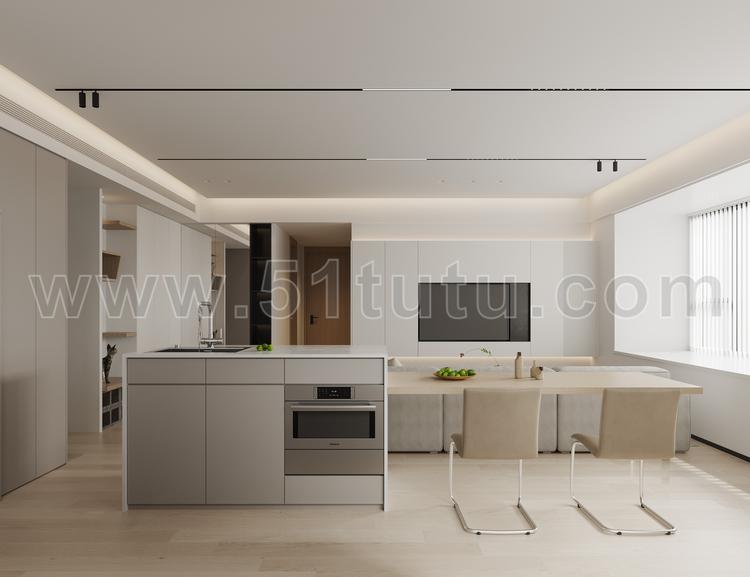 厨房背景场景各种角度场景设计参考2307500506