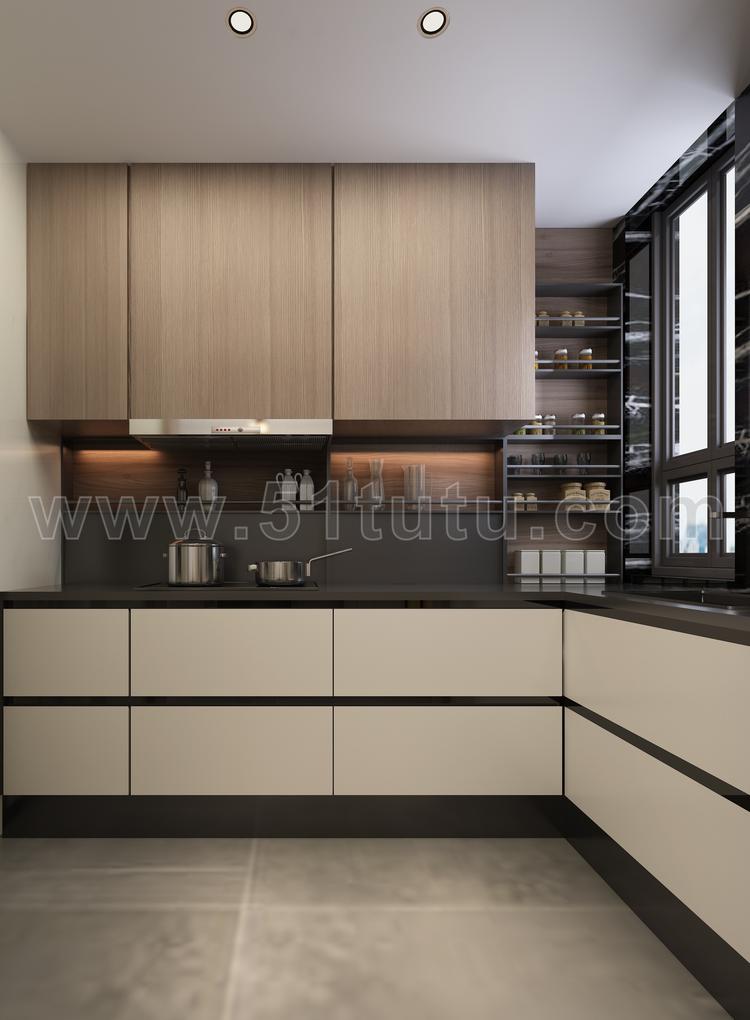 厨房背景场景各种角度场景设计参考2307500516