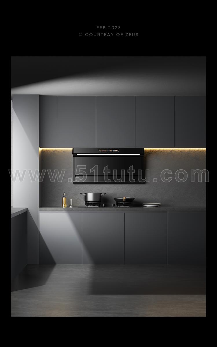 厨房背景场景各种角度场景设计参考2307500519