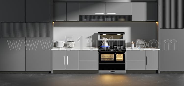 厨房背景场景各种角度场景设计参考2307500523