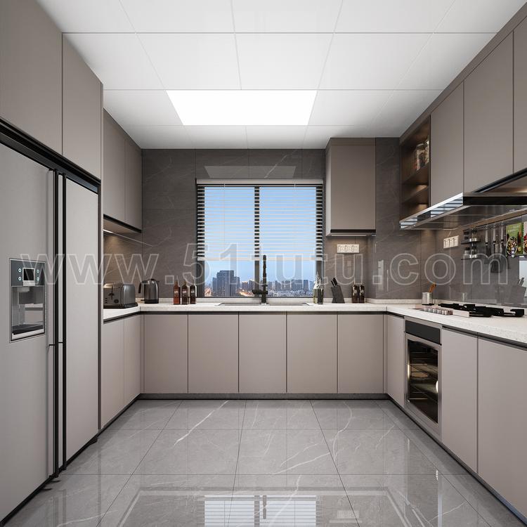 厨房背景场景各种角度场景设计参考2307500536