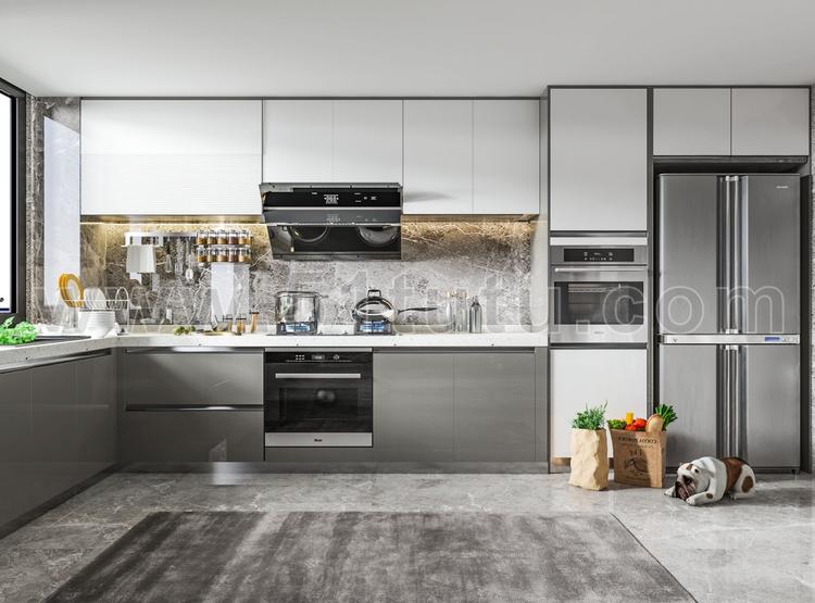 厨房背景场景各种角度场景设计参考2307500556