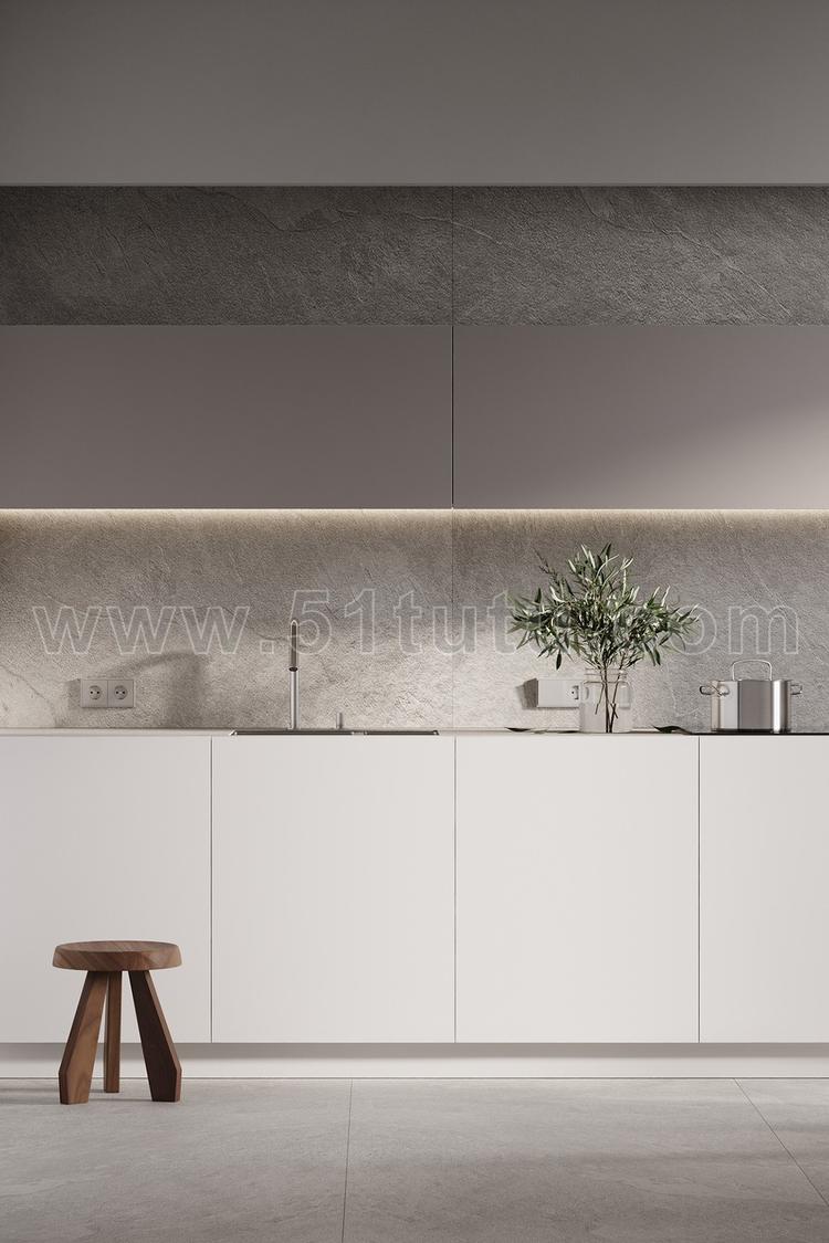 厨房背景场景各种角度场景设计参考2307500560