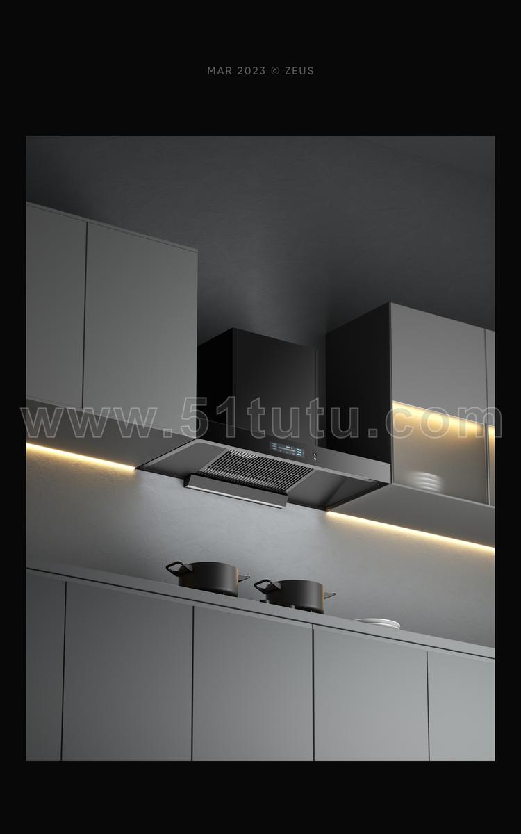 厨房背景场景各种角度场景设计参考2307500568