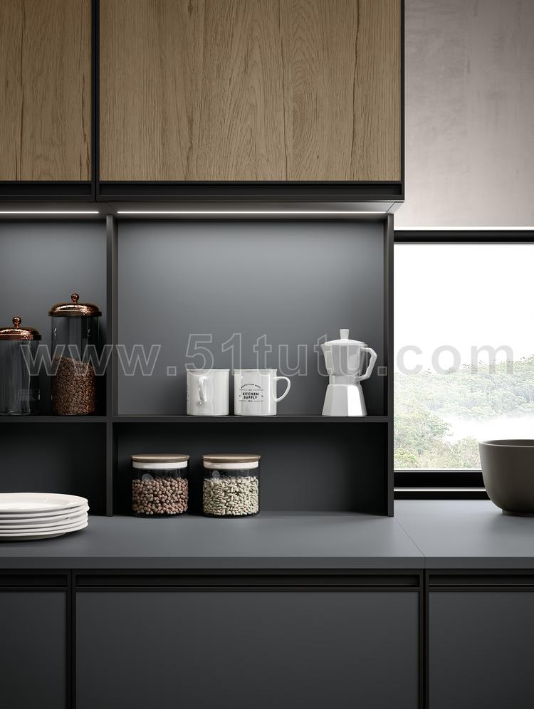 厨房背景场景各种角度场景设计参考2307500581