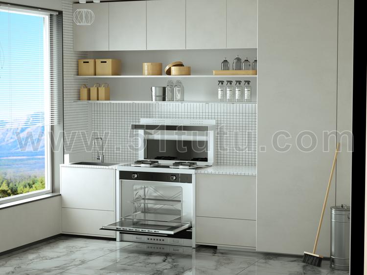 厨房背景场景各种角度场景设计参考2307500584