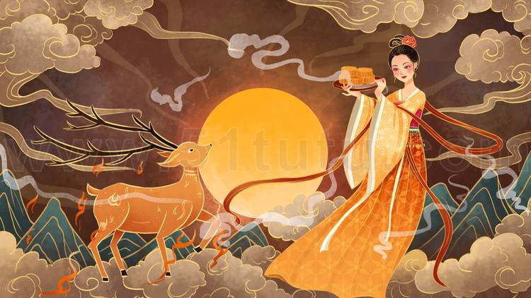 中秋节月圆背景场景素材参考图12节气23071500029