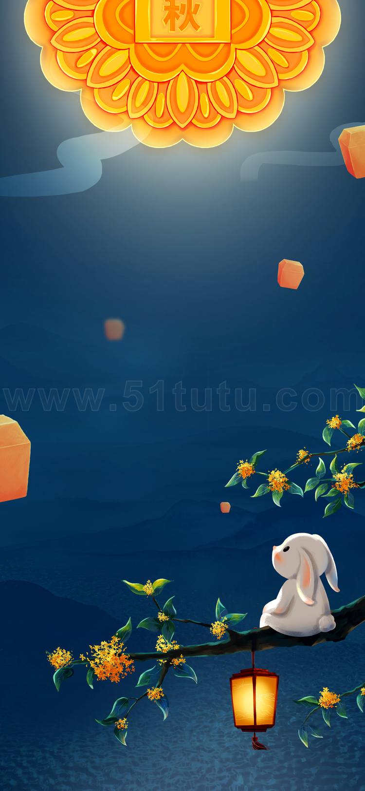 中秋节月圆背景场景素材参考图12节气23071500154