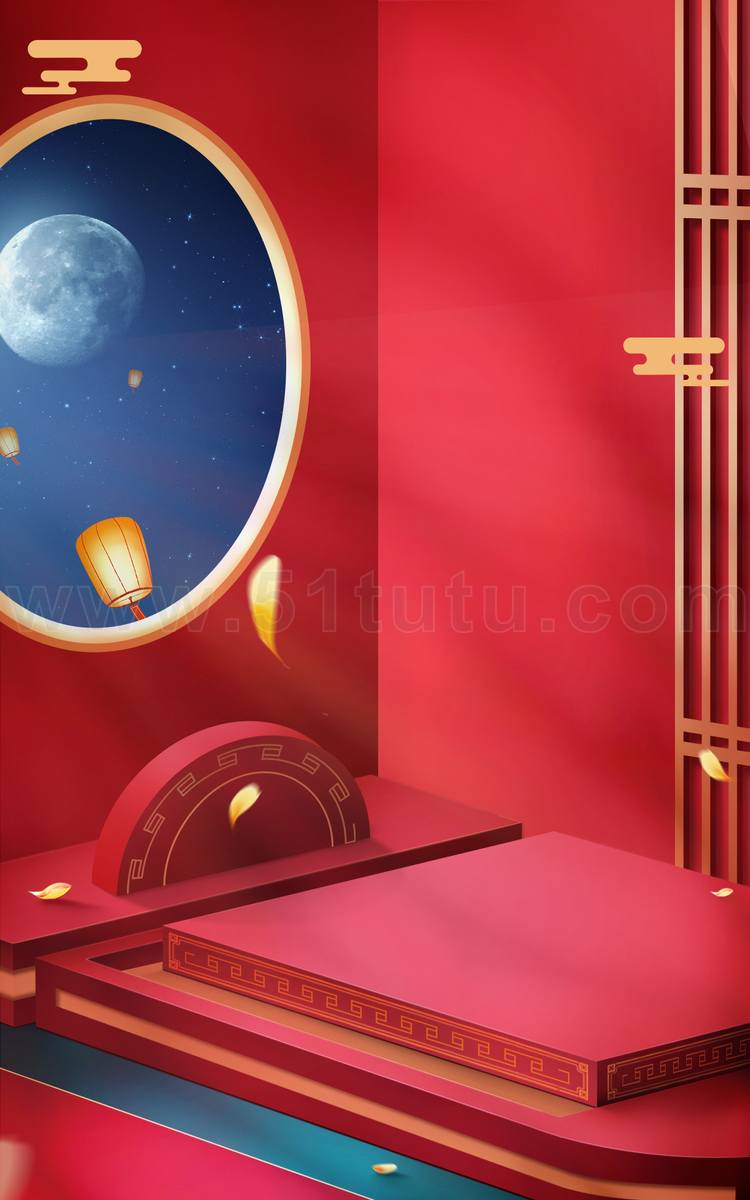中秋节月圆背景场景素材参考图12节气23071500164