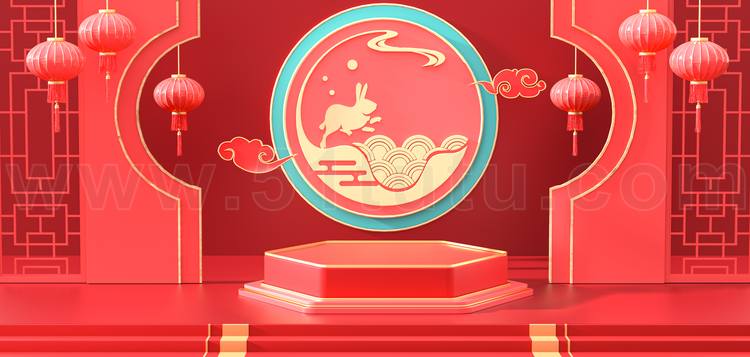 中秋节月圆背景场景素材参考图12节气23071500191