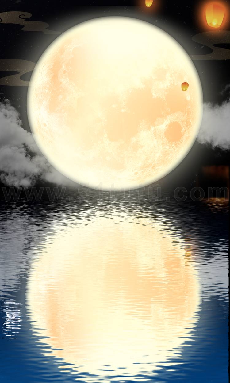 中秋节月圆背景场景素材参考图12节气23071500229