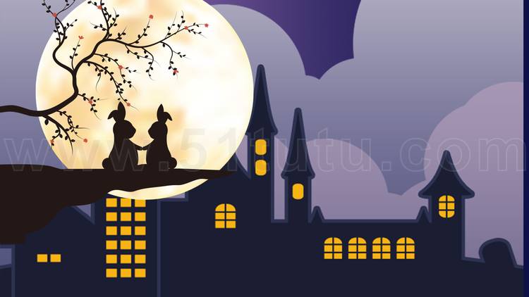 中秋节月圆背景场景素材参考图12节气23071500252