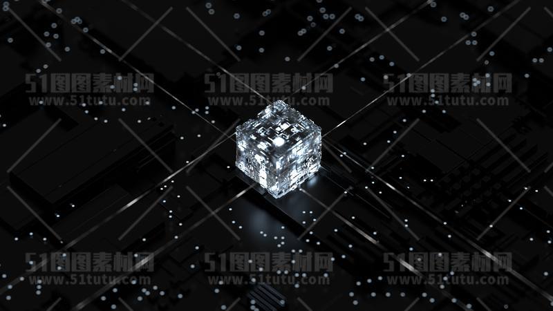 芯片CPU科技背景场景设计参考图23071501416