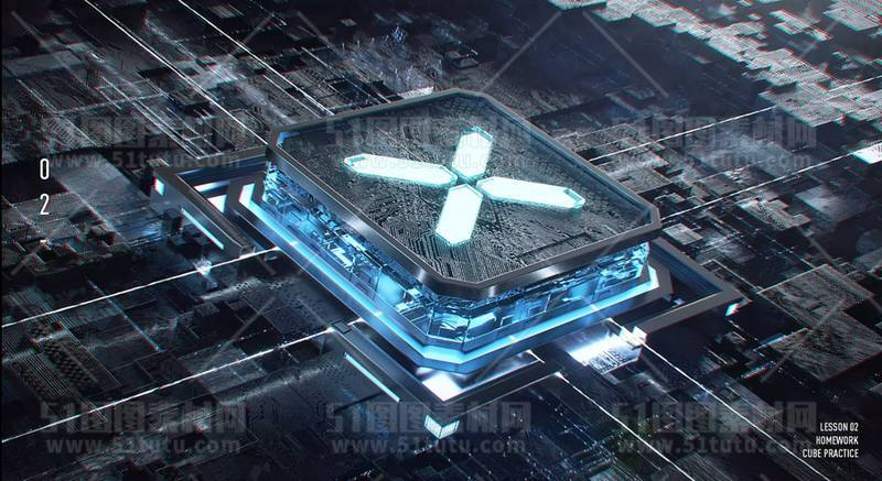 芯片CPU科技背景场景设计参考图23071501421