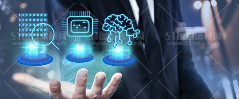 芯片CPU科技背景场景设计参考图23071501422