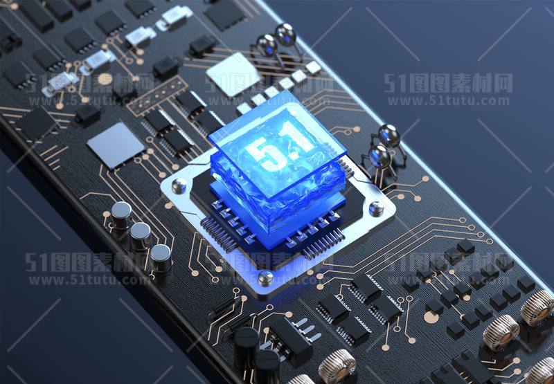 芯片CPU科技背景场景设计参考图23071501431