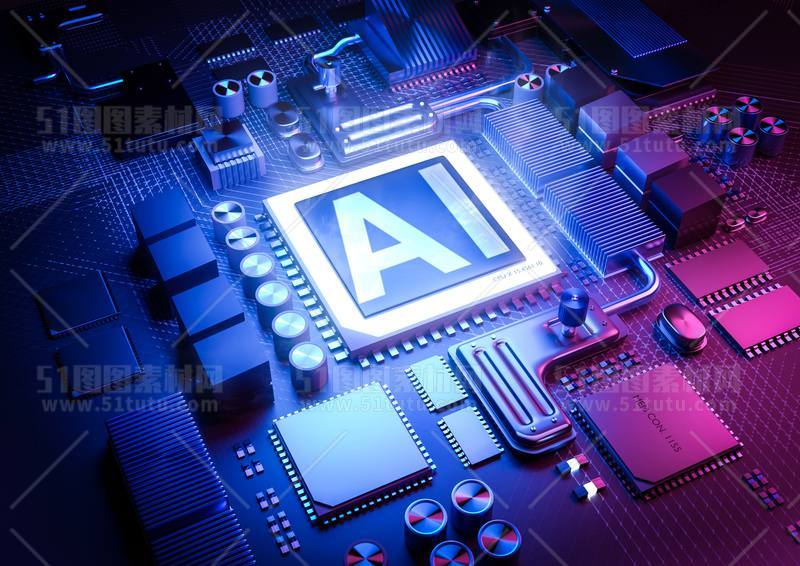 芯片CPU科技背景场景设计参考图23071501436