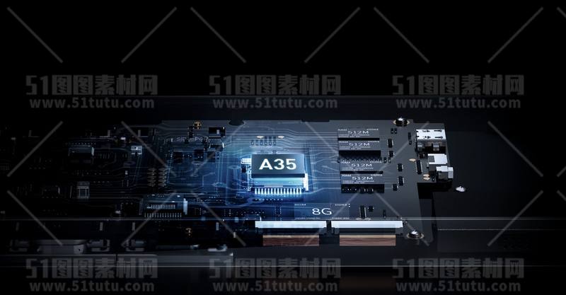 芯片CPU科技背景场景设计参考图23071501446