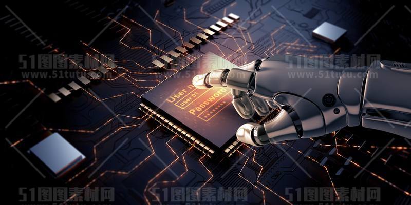 芯片CPU科技背景场景设计参考图23071501449