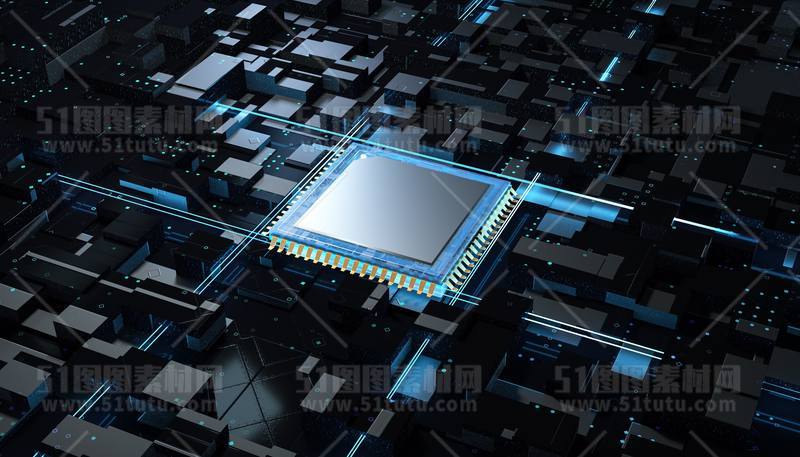 芯片CPU科技背景场景设计参考图23071501459