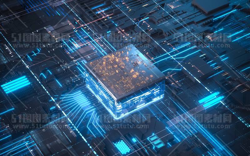 芯片CPU科技背景场景设计参考图23071501464
