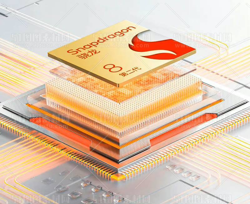 芯片CPU科技背景场景设计参考图23071501467