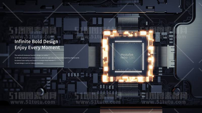 芯片CPU科技背景场景设计参考图23071501470