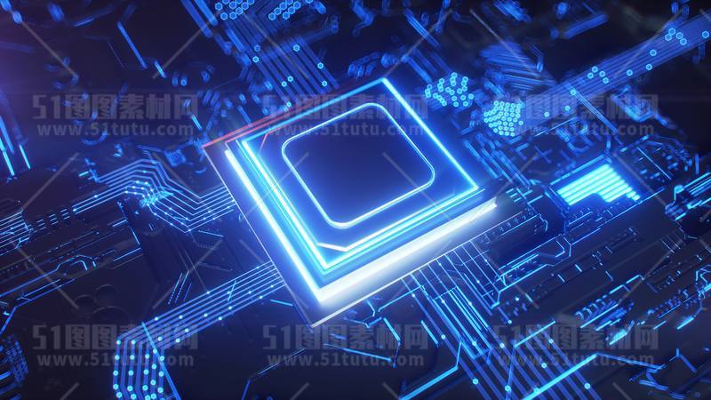 芯片CPU科技背景场景设计参考图23071501476