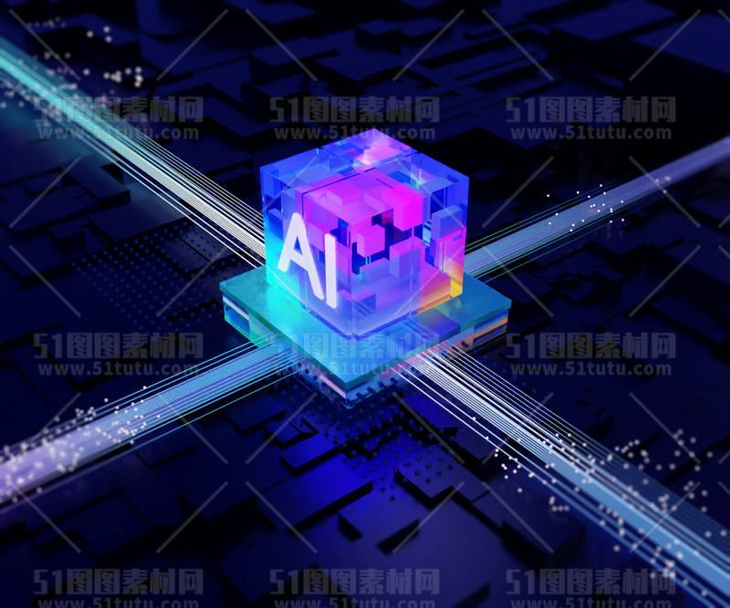 芯片CPU科技背景场景设计参考图23071501477