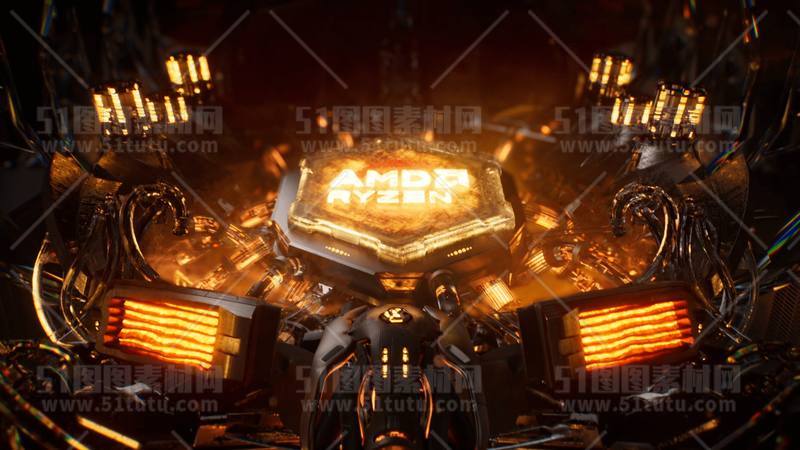 芯片CPU科技背景场景设计参考图23071501481