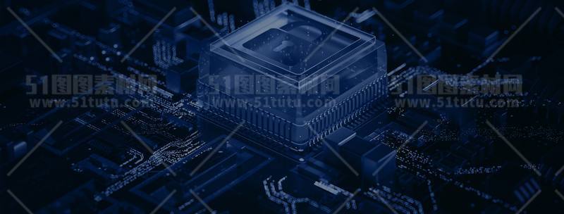 芯片CPU科技背景场景设计参考图23071501482