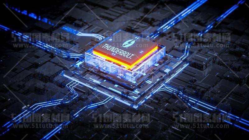 芯片CPU科技背景场景设计参考图23071501490