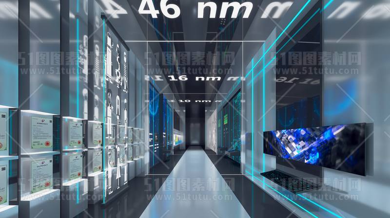 芯片CPU科技背景场景设计参考图23071501499