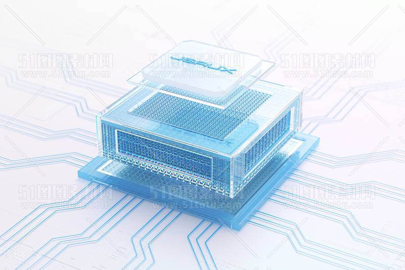 芯片CPU科技背景场景设计参考图23071501505