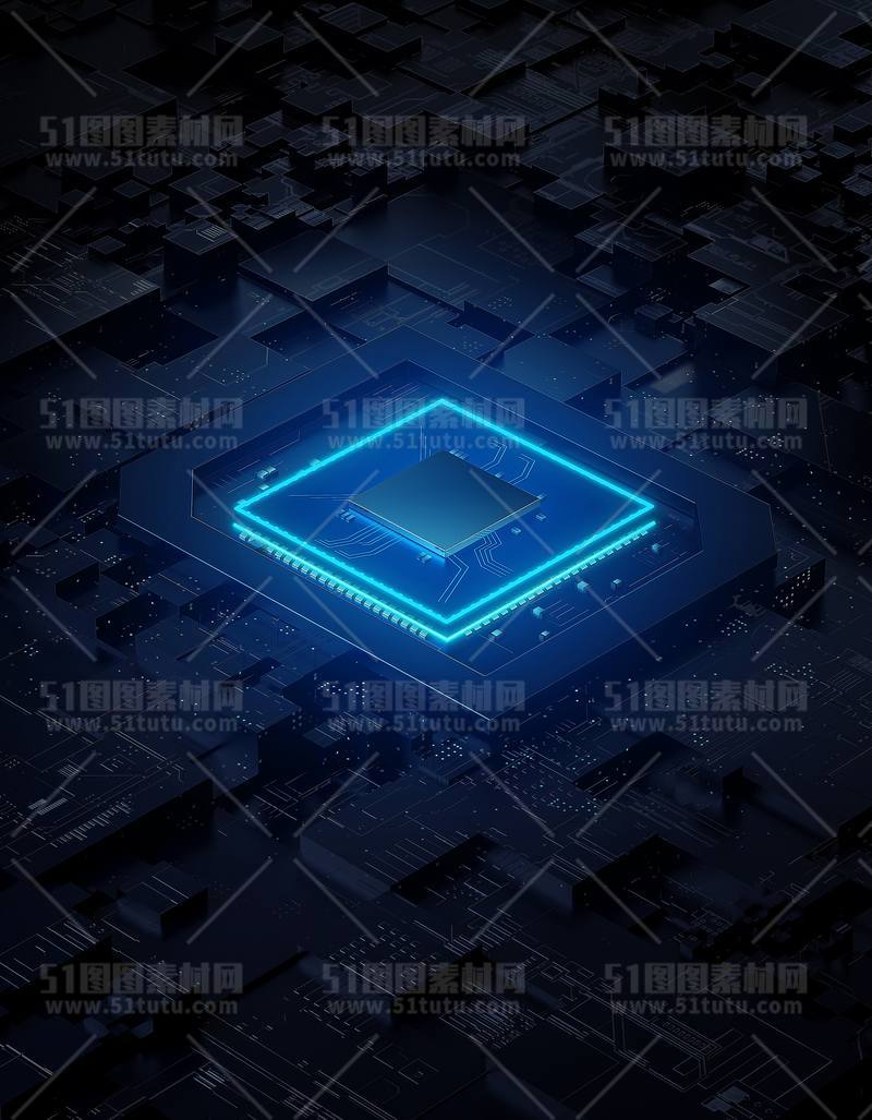 芯片CPU科技背景场景设计参考图23071501508