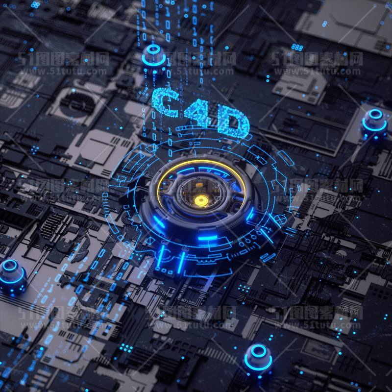 芯片CPU科技背景场景设计参考图23071501511