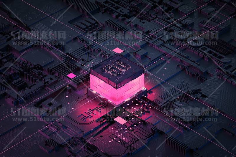 芯片CPU科技背景场景设计参考图23071501513
