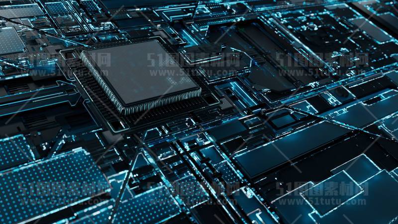 芯片CPU科技背景场景设计参考图23071501519