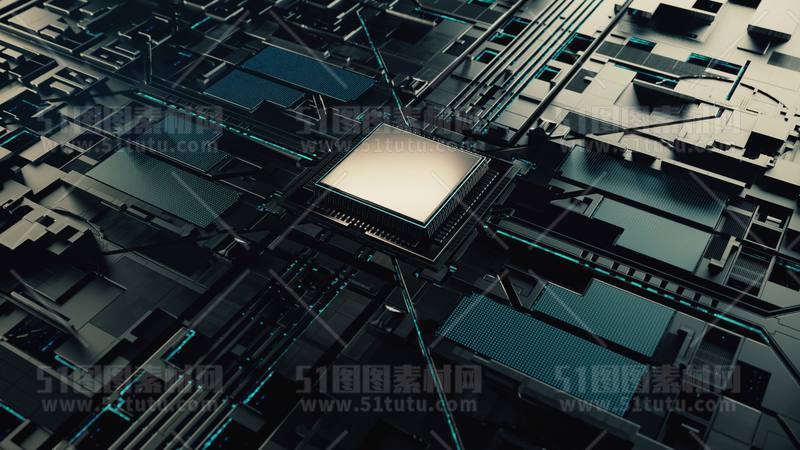 芯片CPU科技背景场景设计参考图23071501522