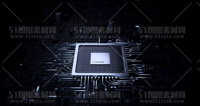 芯片CPU科技背景场景设计参考图23071501534