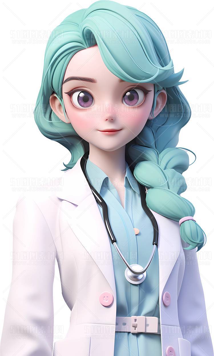 C4D人物素材卡通3D人物PNG活动促销素材透明图角色人物23103100015