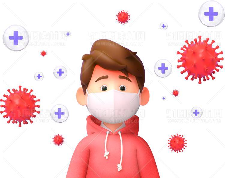 C4D人物素材卡通3D人物PNG活动促销素材透明图角色人物23103100049