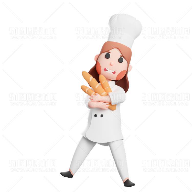 C4D人物素材卡通3D人物PNG活动促销素材透明图角色人物23103100140