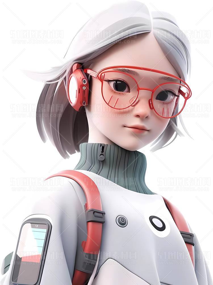 C4D人物素材卡通3D人物PNG活动促销素材透明图角色人物23103100161