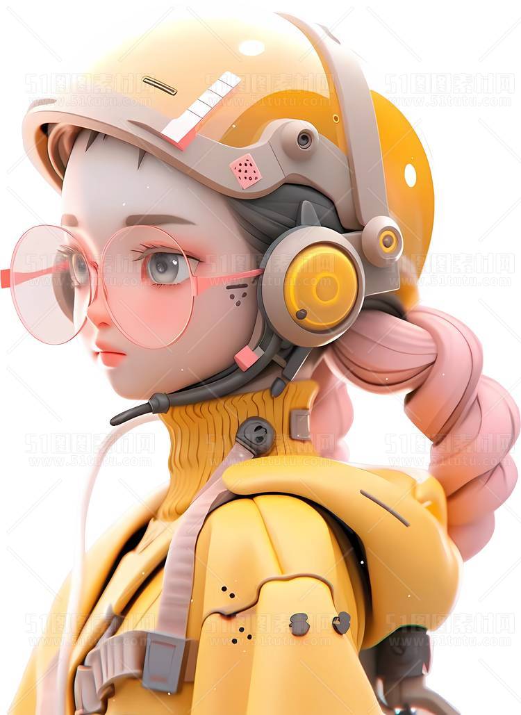 C4D人物素材卡通3D人物PNG活动促销素材透明图角色人物23103100164