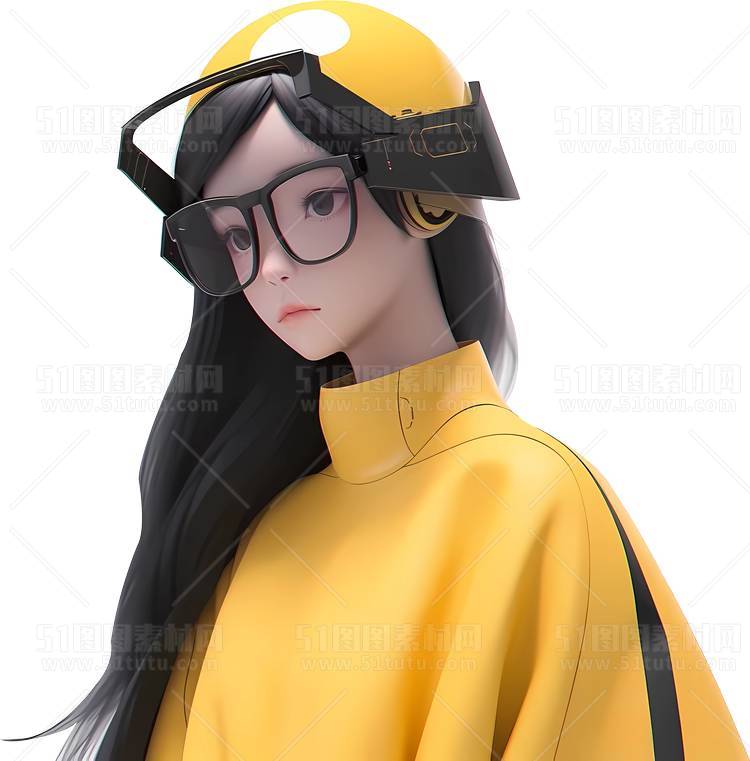 C4D人物素材卡通3D人物PNG活动促销素材透明图角色人物23103100168