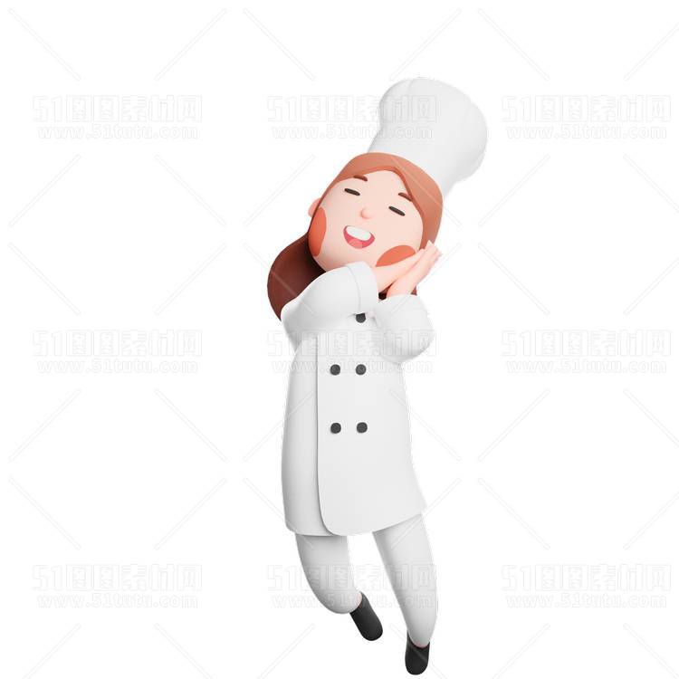 C4D人物素材卡通3D人物PNG活动促销素材透明图角色人物23103100231